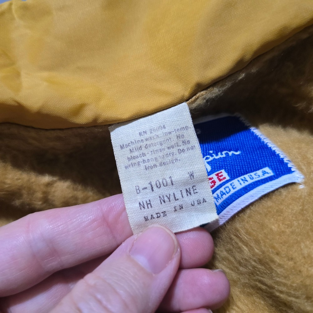 Vintage Champion Coaches Jacket Mens Large Gold John Purdue Club USA Made 80's - Picture 5 of 11